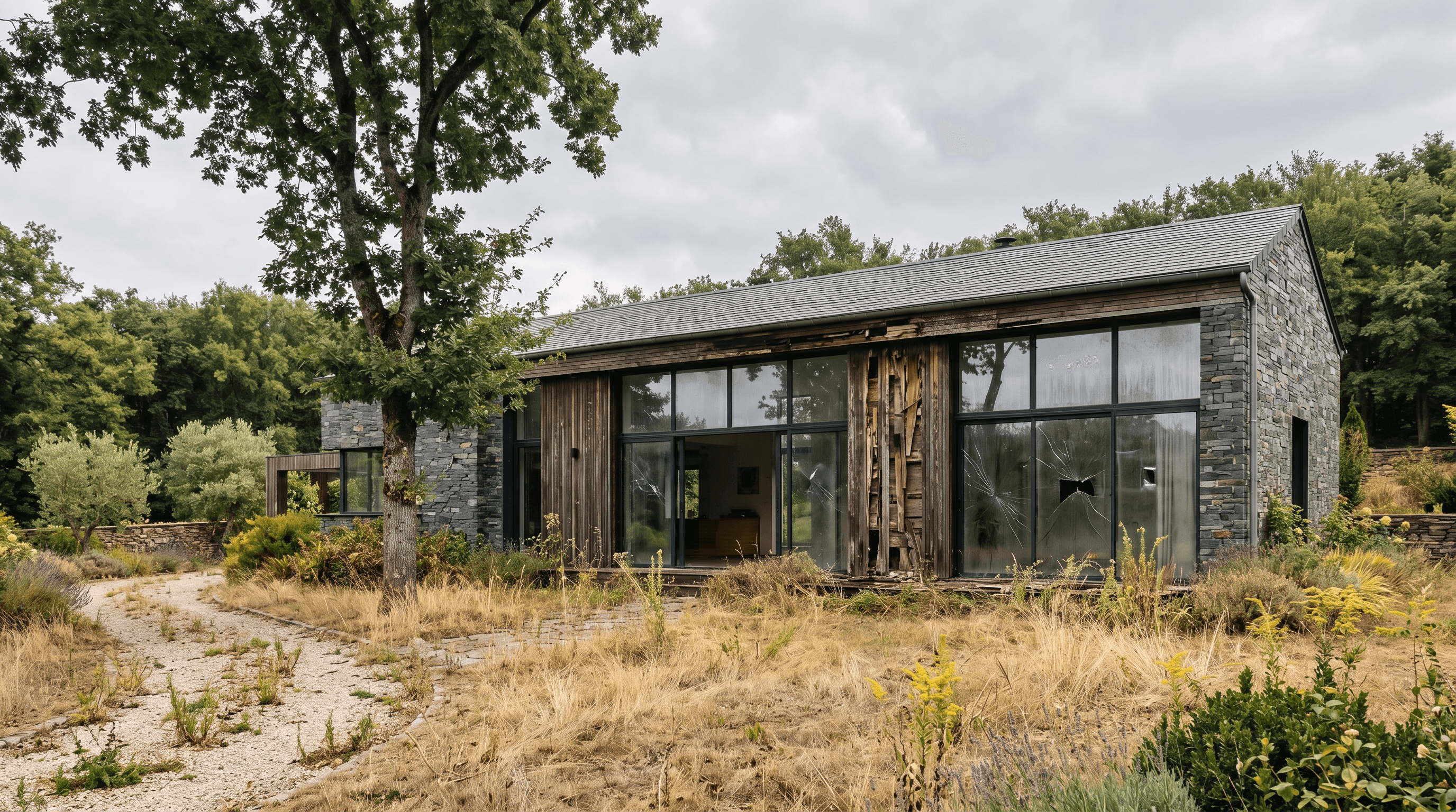 Transformation d'une maison ancienne en maison rénovée moderne